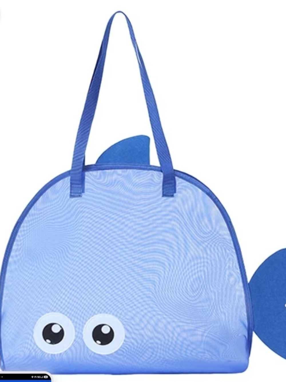 Blue Shark-Themed Tote Bag for Women